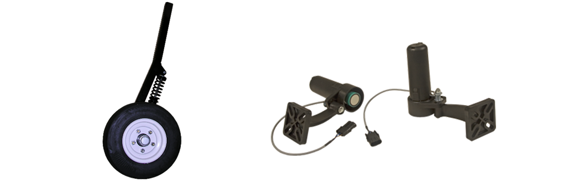 image of gauge wheel and ultrasonic sensor