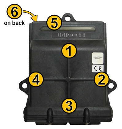 SmarTrax node with illustrated numbers